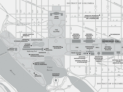 National Mall Map cartography maps