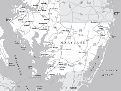 Chesapeake Bay Map cartography maps