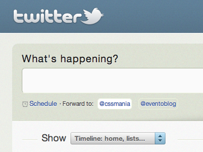 Twitter 2011 - Unsolicited Redesign aristo form newtwitter2 redesign twitter