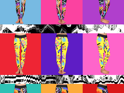 Not Here RN apparel design apparel graphics apparel mockup athletic clothing design colorful design drawing illustration illustrator leggings pattern pattern design print pattern surface design surface pattern design tropical