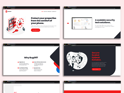 BugOff App Landing page
