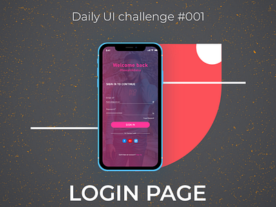 Mobile login page design