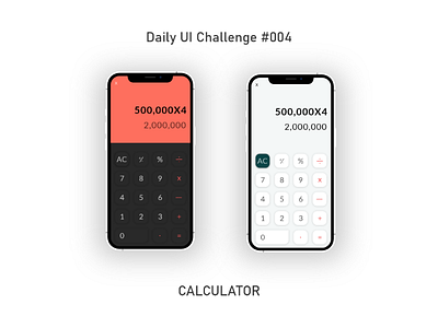 Daily UI design #004 calculator dailyui adobexd design