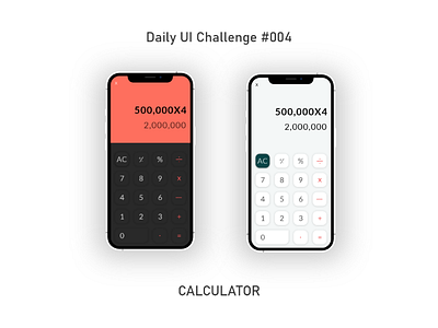 Daily UI design #004 calculator