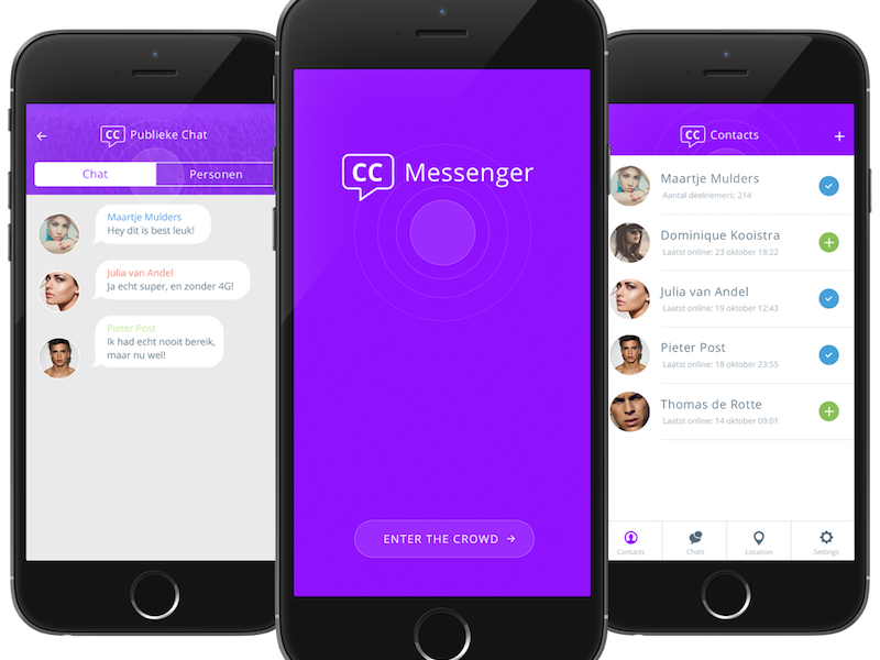 Download messenger chat app by Maarten de Winter on Dribbble