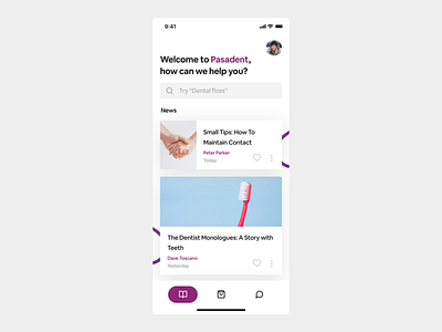 Article screen overview app