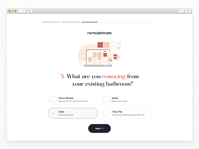 remodelmate — onboarding checkbox form onboarding remodel renovating select signup