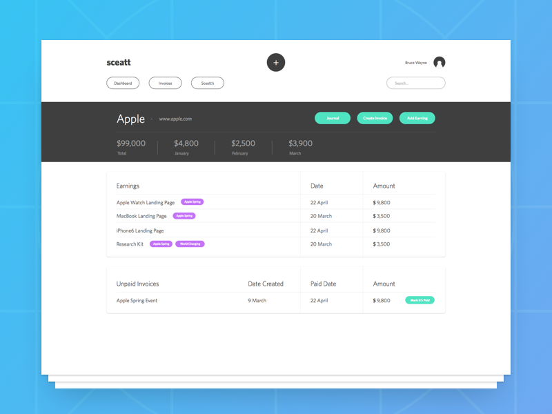 Sceatt Wireframes by Djordje Vanjek on Dribbble