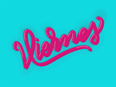 Viernes calligraphy hand lettering handlettering lettering procreate