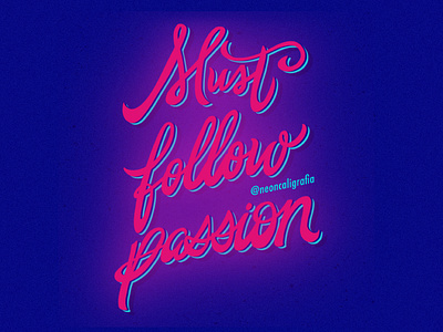 Must follow Passion