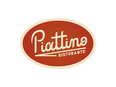 Piattino Ristorante adobe illustrator branding calligraphy calligraphy logo hand lettering logo type typography
