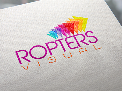 Ropters Visual Logo app icon design branding design flat icon logo logo design media logo vector