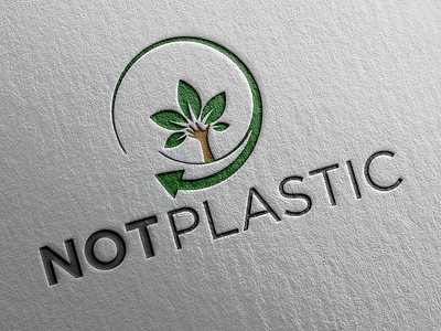 NOT Plastic Logo. branding design icon logo logo design vector