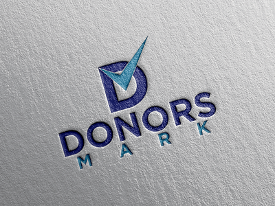 Donors Mark Logo Design branding design flat font logo icon logo logo design typography vector