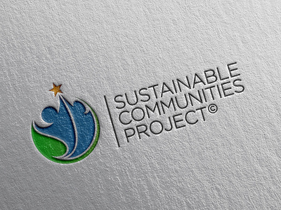 Sustainable Communities Project Logo. app icon design branding design flat graphics design icon logo logo design social logo social network vector