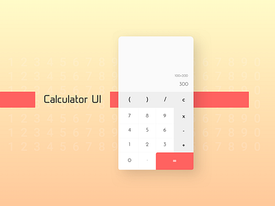 Calculator app app design art brand calculator ui cards clean creative design gradient interaction minimal ui ux uxdesign