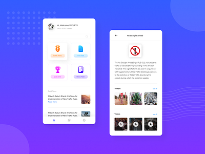 Traffic app animation app cards clean colors creative design design google design gradient guidlines interface layout page pattern pixel 2 rules traffic ui ux uxdesign