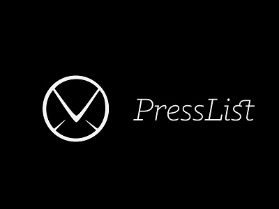Presslist Logo 1 circular envelope logo vector