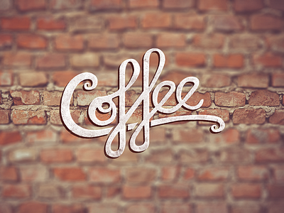 Coffee coffee letter script texture
