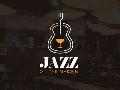 Jazz Logo branding fork graphic design guitar icon iconography jazz logo logotype photography restaurant vector