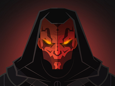 Darth Maul assassin dark side darth maul design flat hood illustration jedi maul sith star wars tattoos