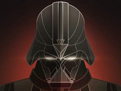 Darth Vader anakin skywalker dark side darth vader design face flat helmet illustration sith sith lord star wars vader