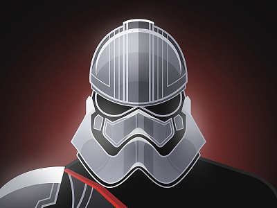 Captain Phasma captain phasma empire episode 7 first order flat design force awakens mask silver soldier star wars storm trooper