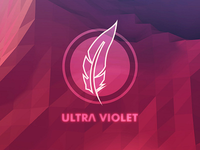 Ultra Violet Logo abstract brand branding digital art feather font graphic design illustration logo logo design type vector