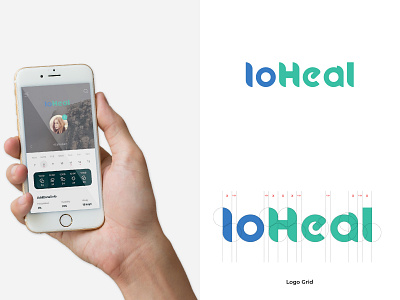 IoHeal Logo - IoT Humidifier Project brand brand identity branding design djocker arts flat logo graphic design healing humidifier logo logo creation logo designer logo designs logo ideas logo inspirations logo maker project wordmark wordmark logo