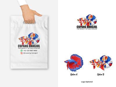 Cupang Bangjul Logo - Ornamental Bettas Store betta betta fish brand identity branding design design preview djocker arts fish flat logo graphic design indonesia logo logo concept logo ideas logo inspirations logo preview ornamental fish pictorial logo pontianak