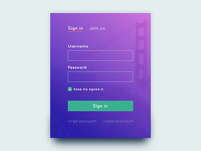 Sign in Form Freebie download form freebie gradient login psd sign sketch ui webdesign website widget