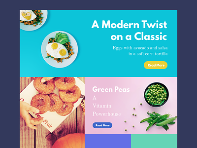 Food Magazine Template bootstrap concept download flat freebie grid interface magazine psd sketch template website