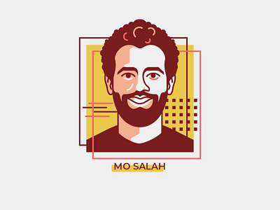 mo salah flat design flatdesign liverpool liverpoolfc mosalah