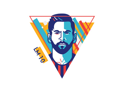 messi avatardesign fcbarcelona flatdesign flaticon flatillustration football lionel messi logo messi