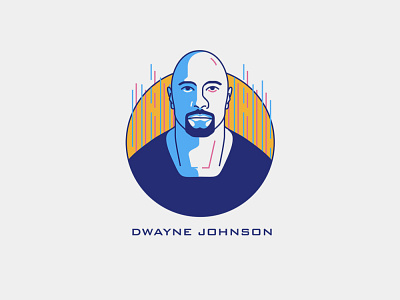 THE ROCK dwaynejohnson flat illustration flat illustrator flatdesign logo logodesign logodesigner logos movie