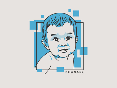 Baby Khanael baby care flat illustration flatdesign