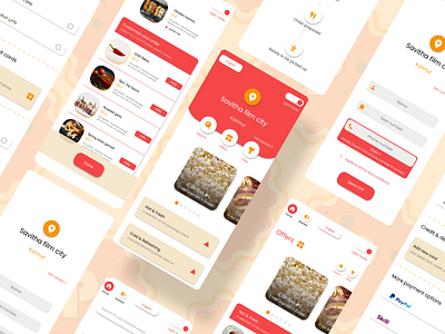 Popcrunch - snack ordering app in movie theaters by Amrit on Dribbble