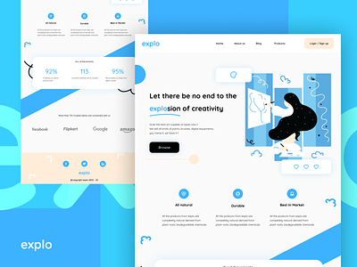 Explo - website design