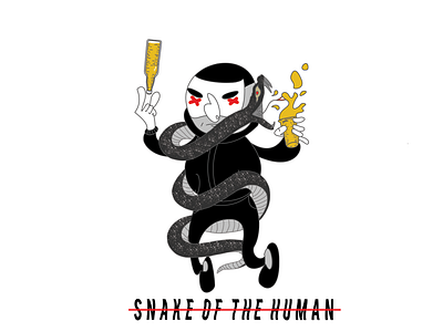 snake of the human