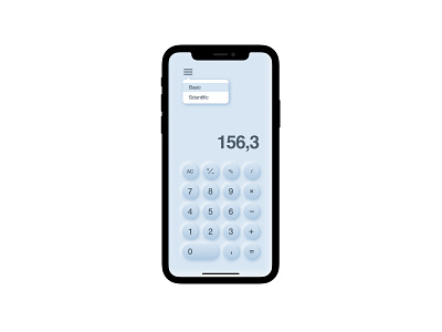 #DailyUI :: 004 - Calculator Neumorphism