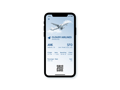 Daily UI :: Day 024 – Boarding Pass boarding pass dailyui design figma ui ux vector