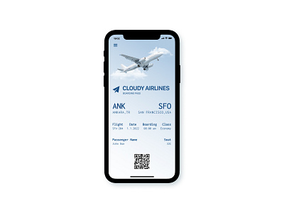 Daily UI :: Day 024 – Boarding Pass