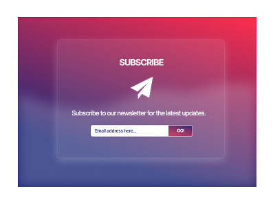 Daily UI :: 026 - Subscribe