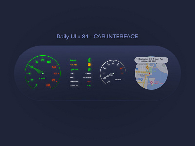 #DailyUI :: Day 034 – Car Interface (re-presented) car interface dailyui design figma ui ux vector