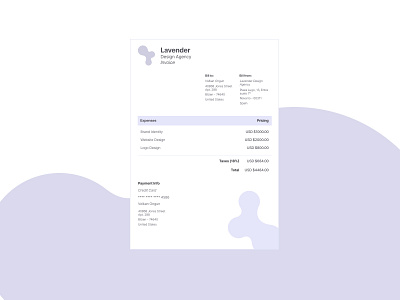 #DailyUI :: 046 - Invoice branding dailyui design figma invoice ui ux vector