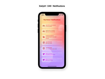 #DailyUI :: 049 - Notifications