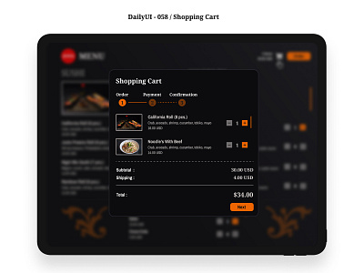 #DailyUI :: 058 - Shopping Cart archivo narrow dailyui design figma noto serif shopping cart ui ux