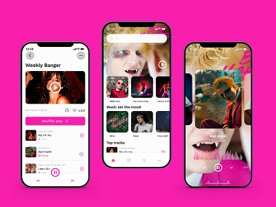 Music app interfaces