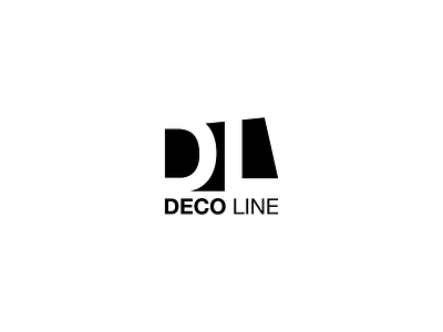 Deco Line 3d panel branding lettermark logo logotype negative space