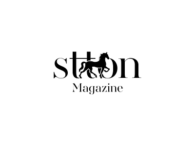 Stton branding horse lettermark logo logotype luxury magazine real estate